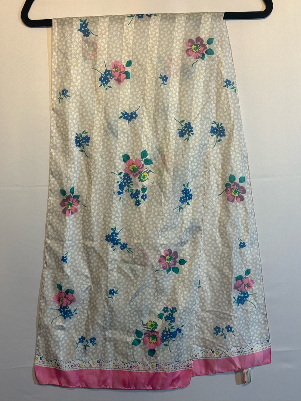 Vintage Floral Scarf Made in Italy